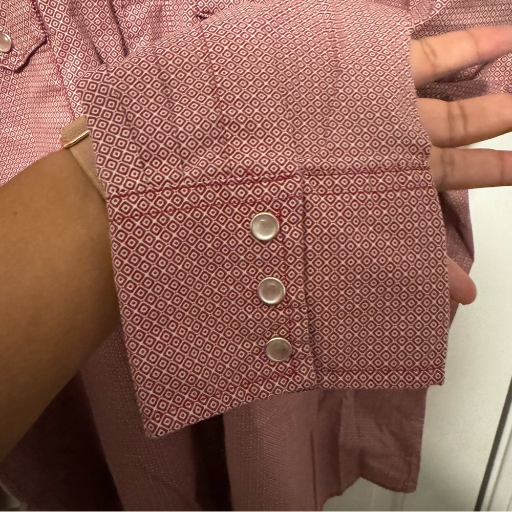 Wrangler Red Patterned Shirt - image 6